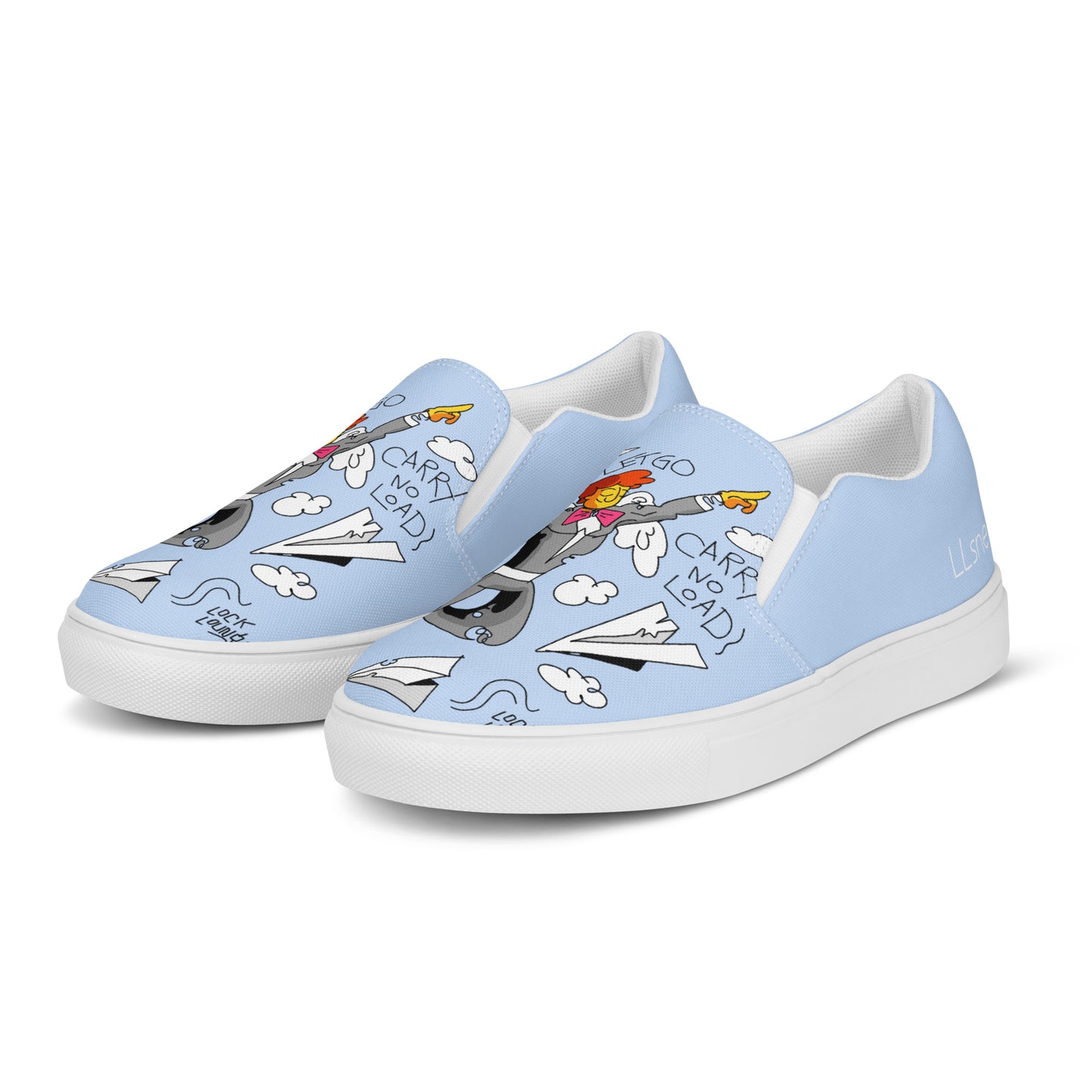 CarryNoLoad Shef Blue Women’s slip-on canvas shoes