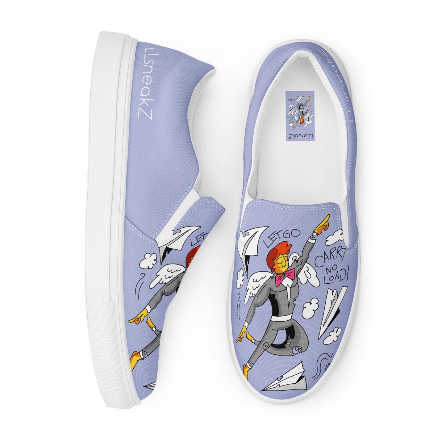 CarryNoLoad light purple Women’s slip-on canvas shoes