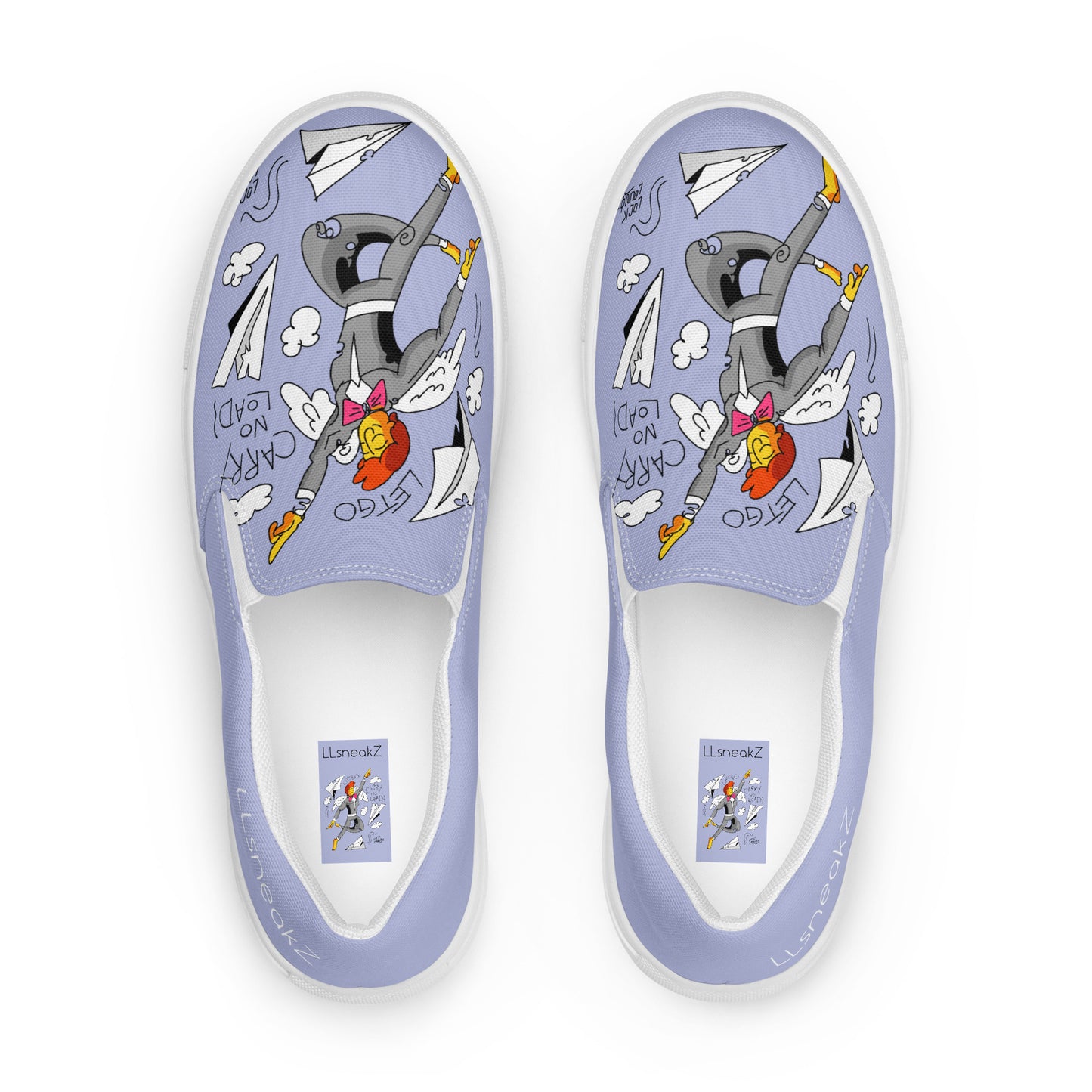 CarryNoLoad light purple Women’s slip-on canvas shoes