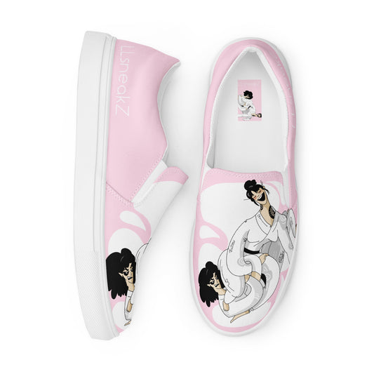 Yumi armlock pink Women’s slip-on canvas shoes