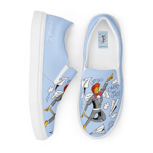 CarryNoLoad Shef Blue Women’s slip-on canvas shoes